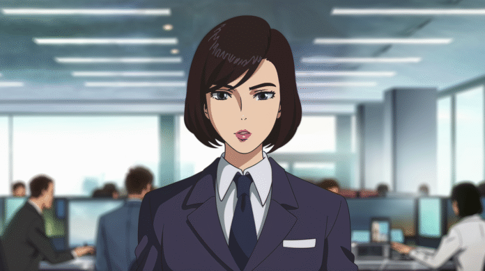 Anime AI Generated Business Woman Head to Toe